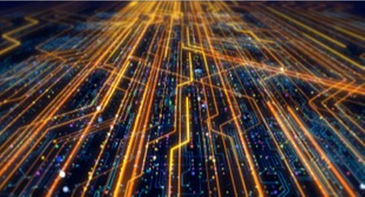 A close-up of a circuit board