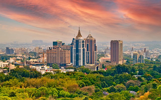 Bengaluru India skyline