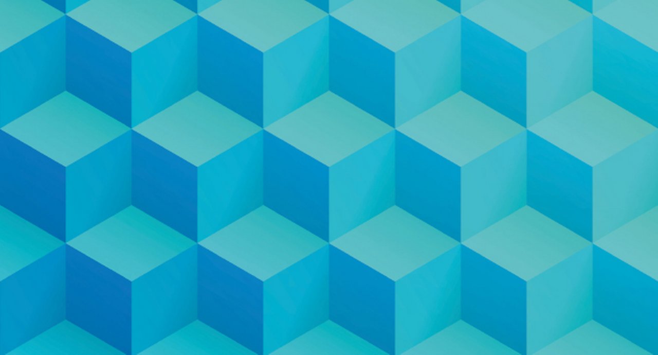 Abstract geometric cube shapes