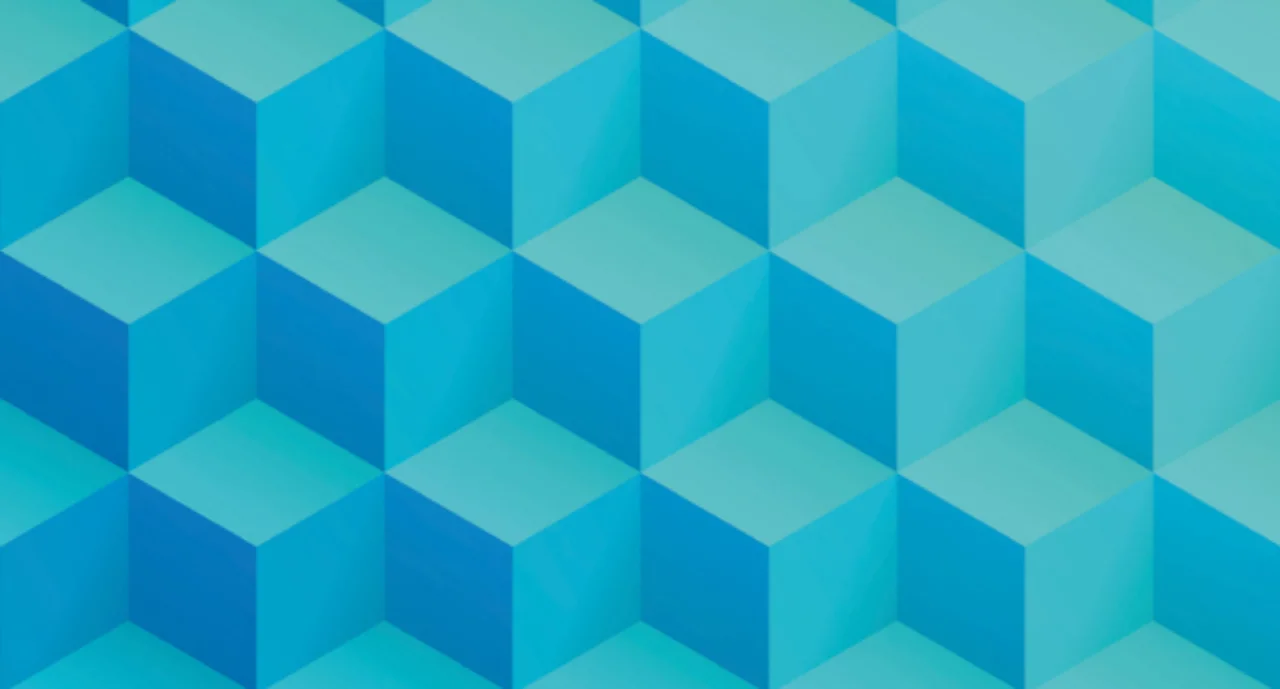 Abstract geometric cube shapes