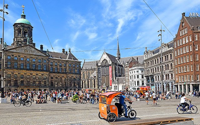 Dam Square In Amsterdam