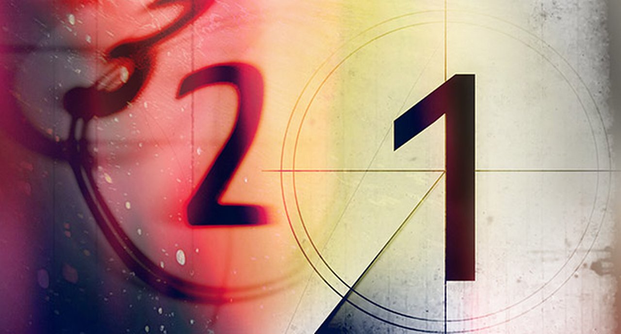 countdown 3 pictures in 1 with burned effect