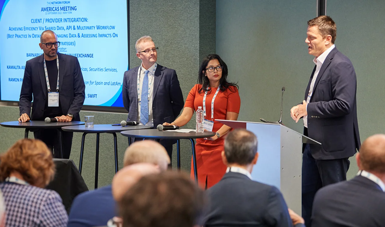 Speakers at the session, ‘Client/Provider Integration – Achieving efficiency via shared data, API and multiparty workflow