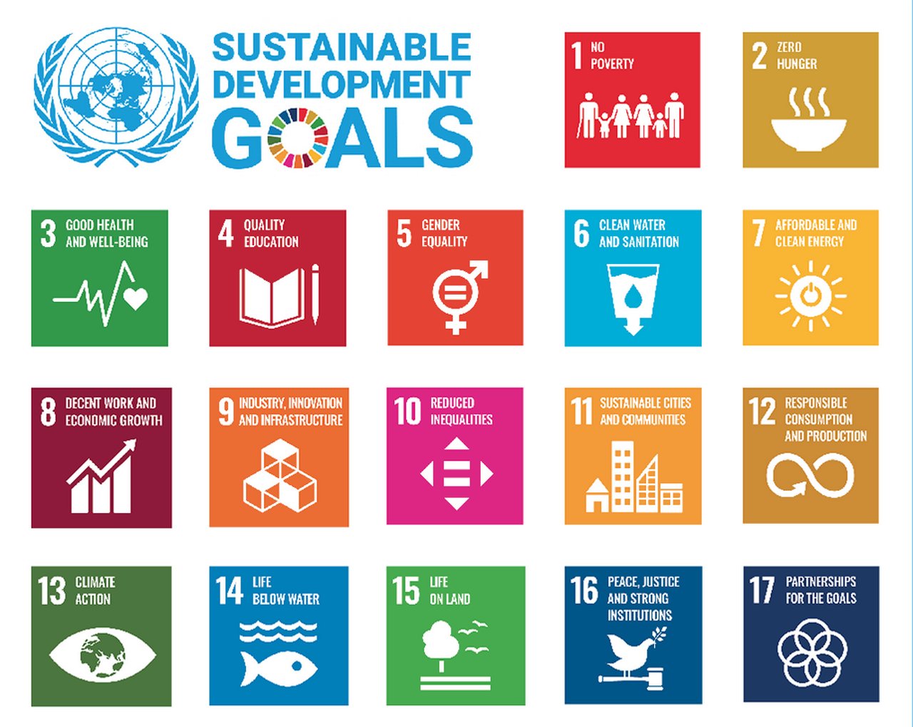Figure 1 The 17 SDG icons
