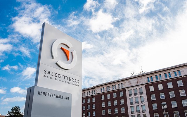 Salzgitter AG sign and building