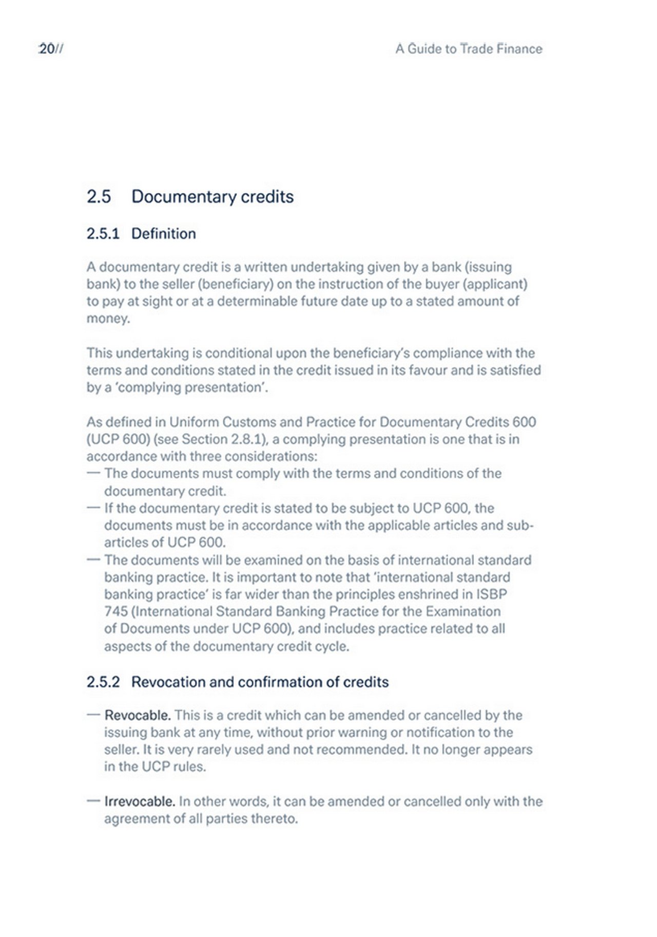Page from pdf: ${esc.q}A Guide to trade finance${esc.q}