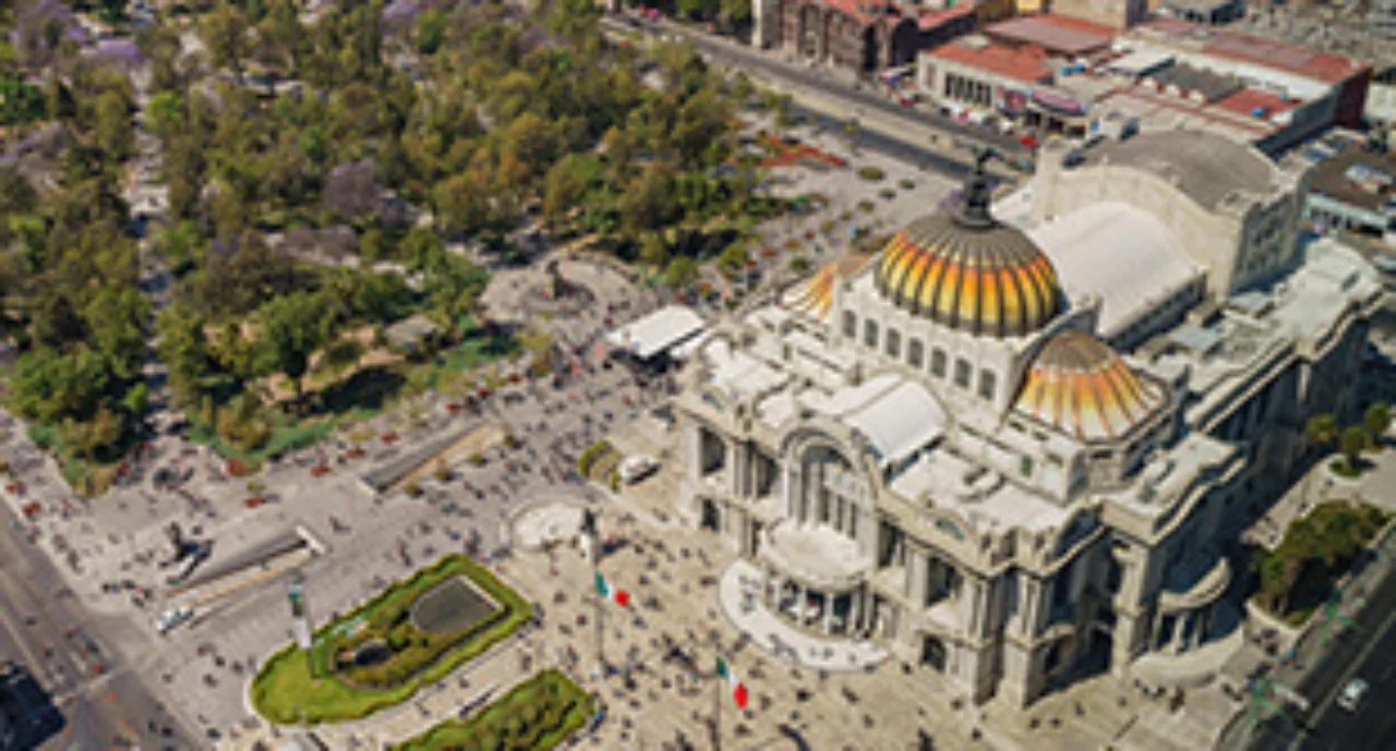 Palacio de Bellas Artes from above