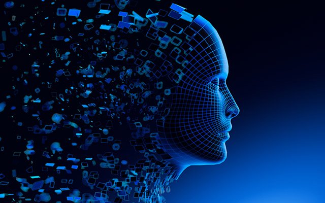 Digital Transformation Ai Artificial Intelligence In Human Face Head