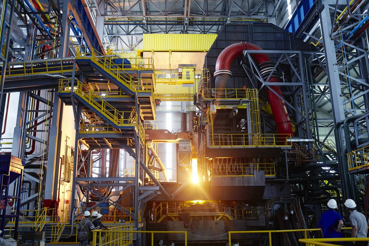 Primetals electric arc furnace (© Primetals Technologies)