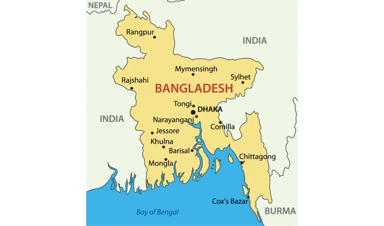 Figure 2: Map of Bangladesh
