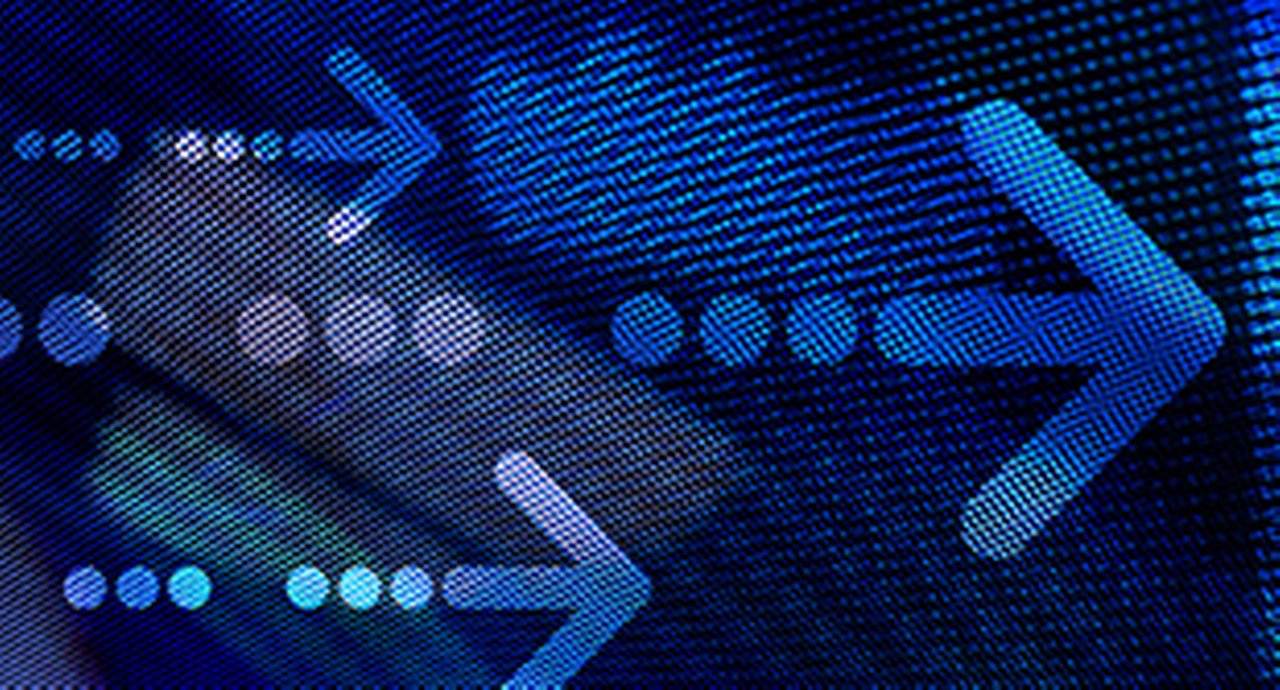 Graphic Arrow on abstract background.