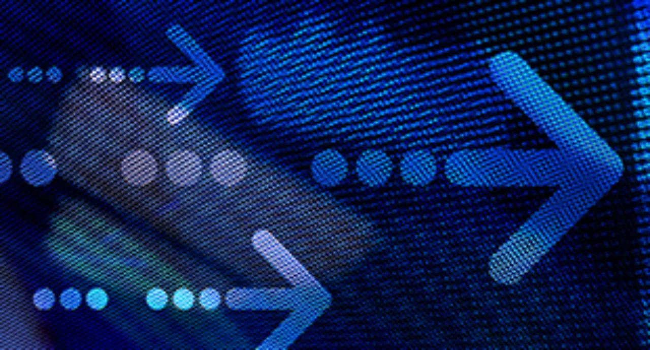 Graphic Arrow on abstract background.