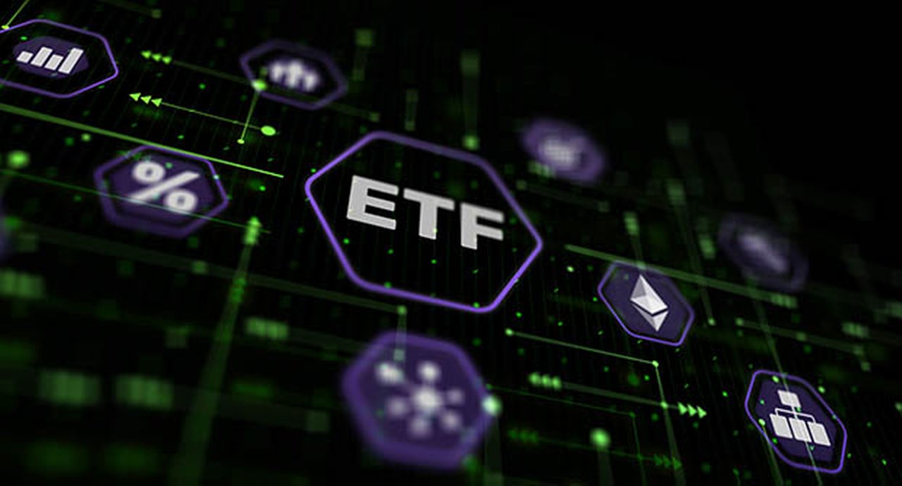 ETF icon surrounded by other icons