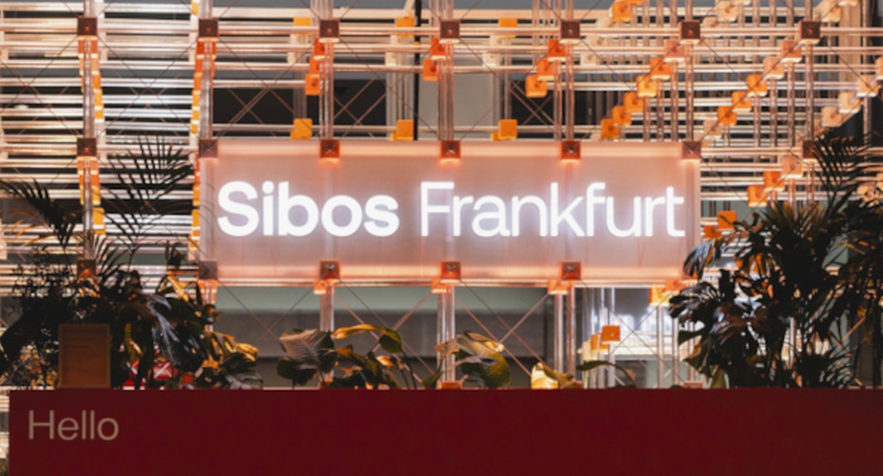 Sibos Frankfurt illuminated sign