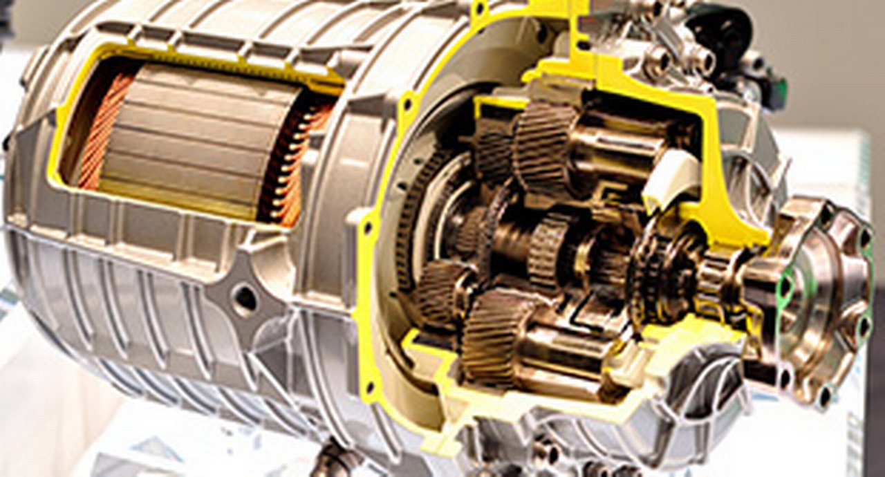 Integrated Electric Car Drive Module With Attomatic Transmission