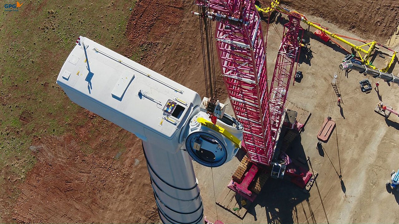 The 91 MW Crookwell 2 Wind Farm, near Goulburn in New South Wales, Australia