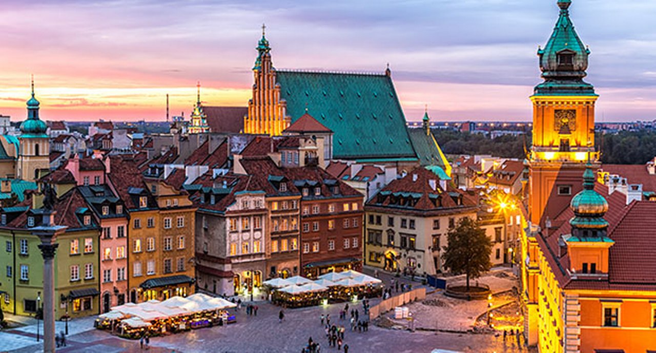 Old Town In Warsaw Poland