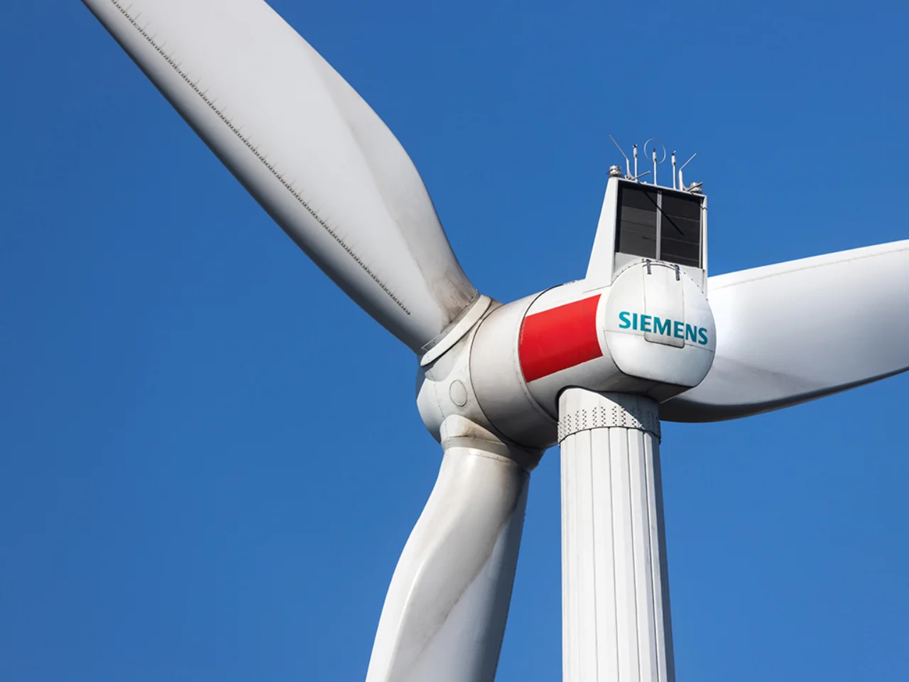 Siemens wind turbine near Siegen, Germany