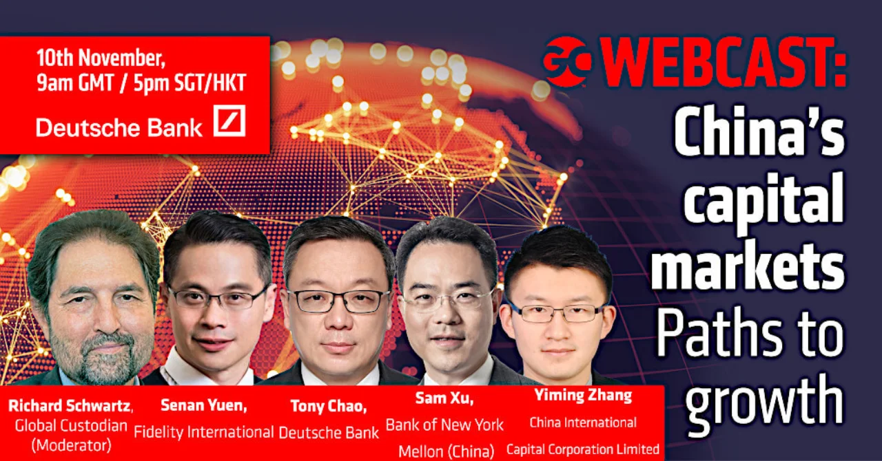 Flyer for Webcast: China's capital markets  – Paths to growth