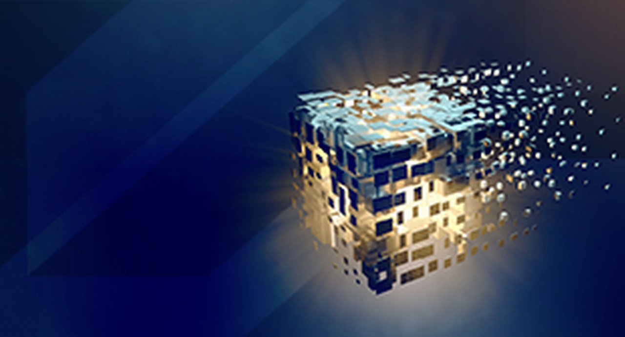 Abstract digital cube