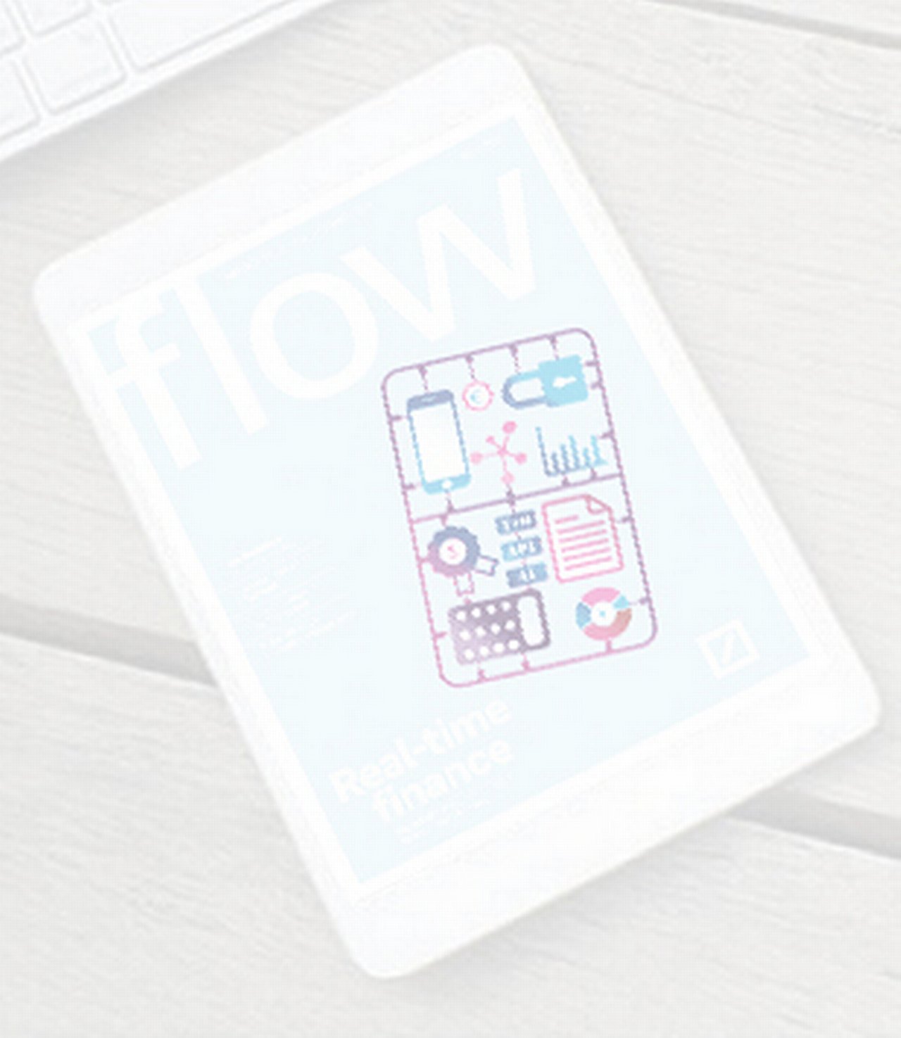 flow magazine on tablet