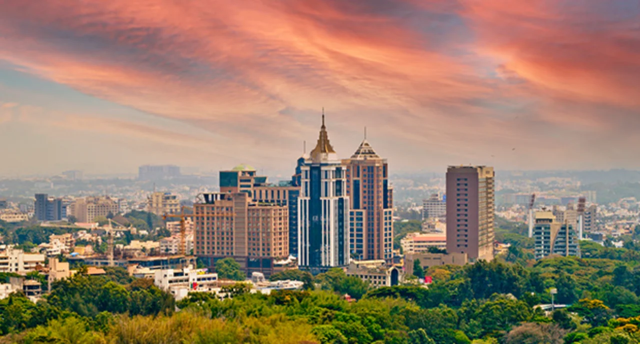 Bengaluru India skyline