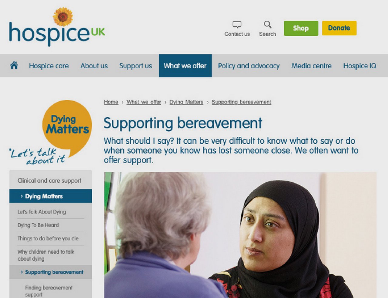 Hospice UK resources