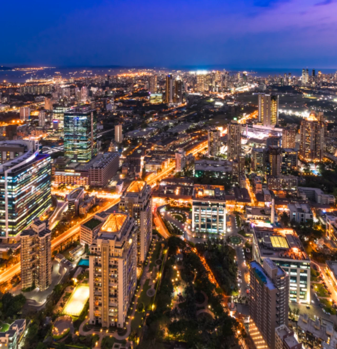 Cityscape view of Mumbai