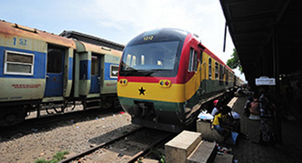 train in railway station