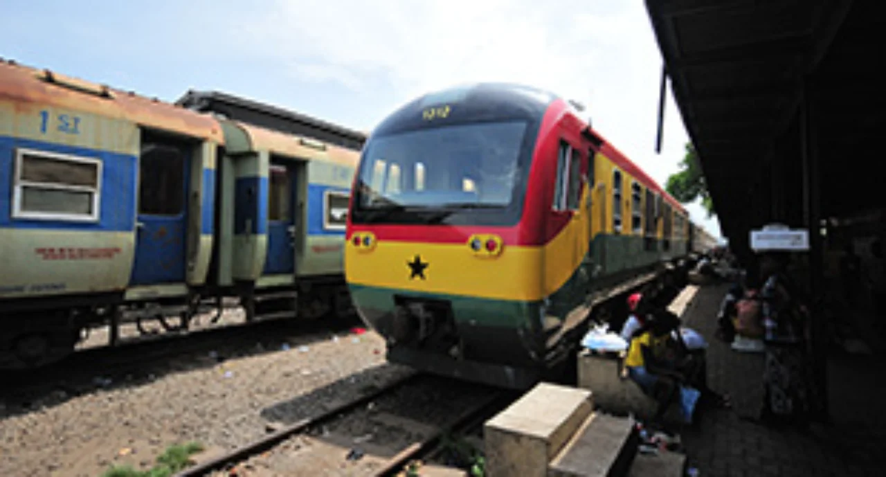 train in railway station