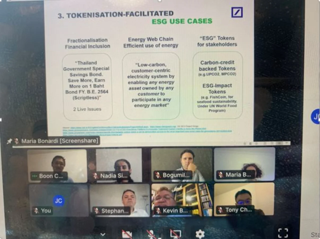 “Tokenisation is being used to support various ESG causes”