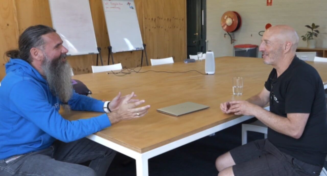 Jürgen Schmitt meets Roger Cohen the founder and CEO of C2Zero in Sydney