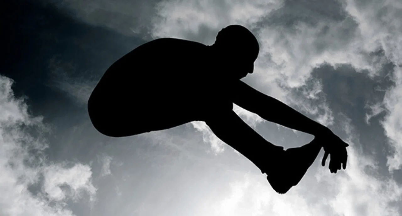 Silhouette Of Long Jumper