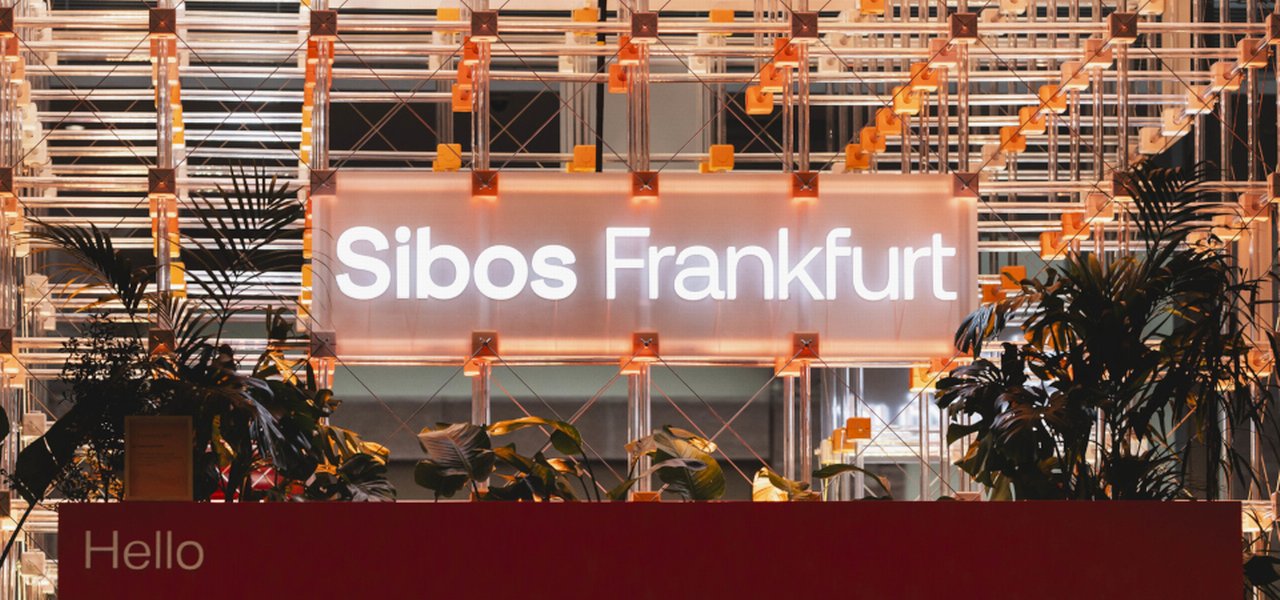 Sibos Frankfurt illuminated sign