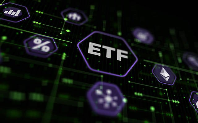 ETF icon surrounded by other icons