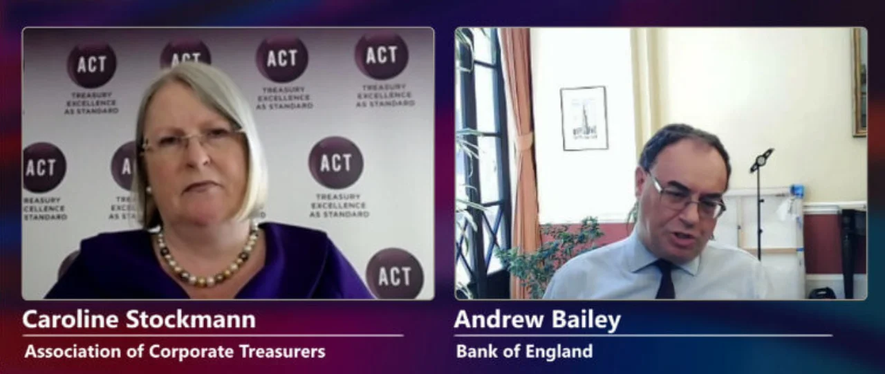 live screen capture – Caroline Stockman and Andrew Bailey