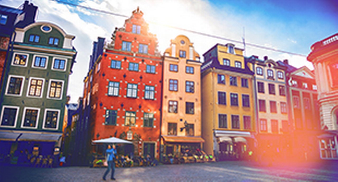 Beautiful Art Nouveau houses in Stockholm's centre
