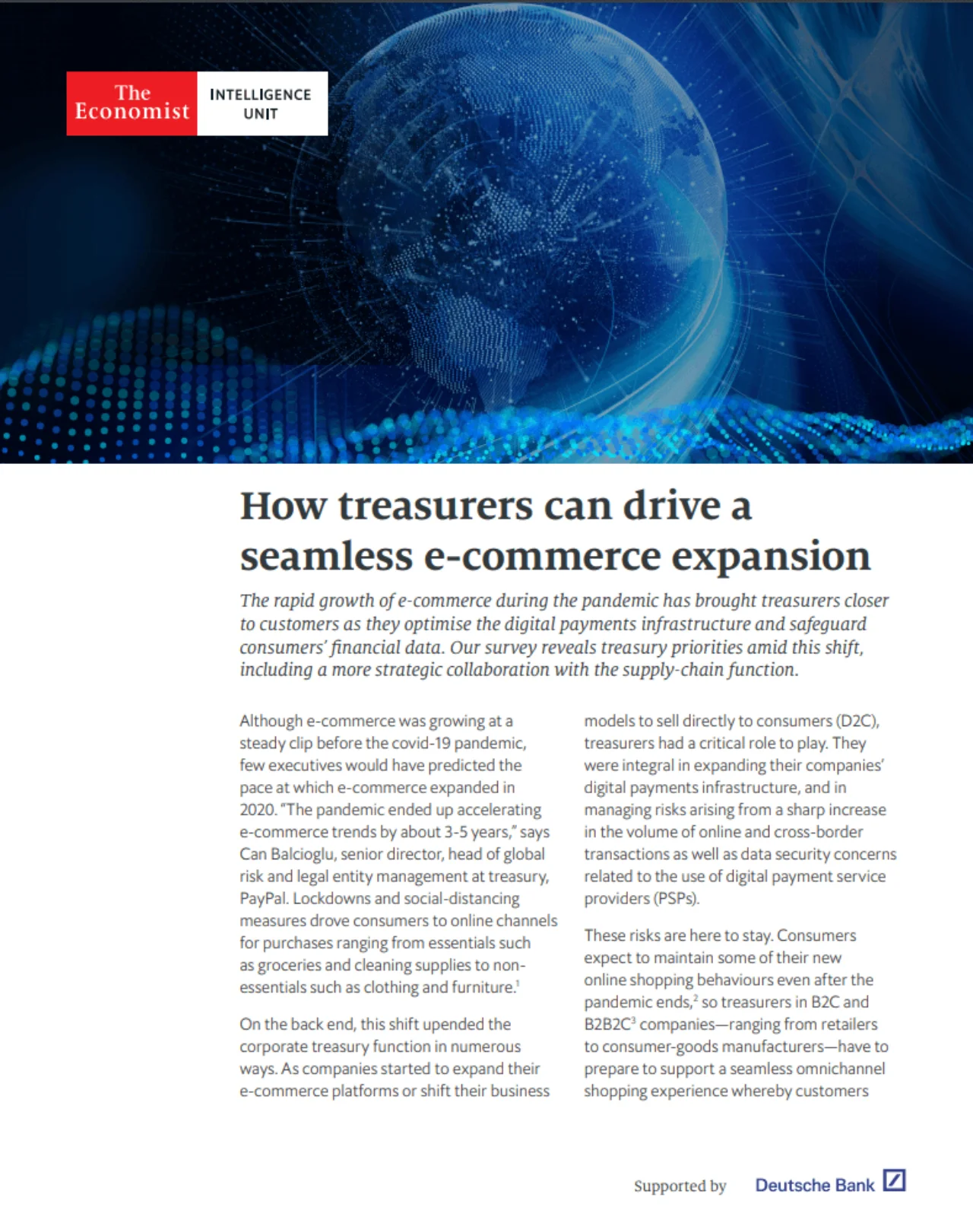 How treasurers can drive a seamless e-commerce expansion