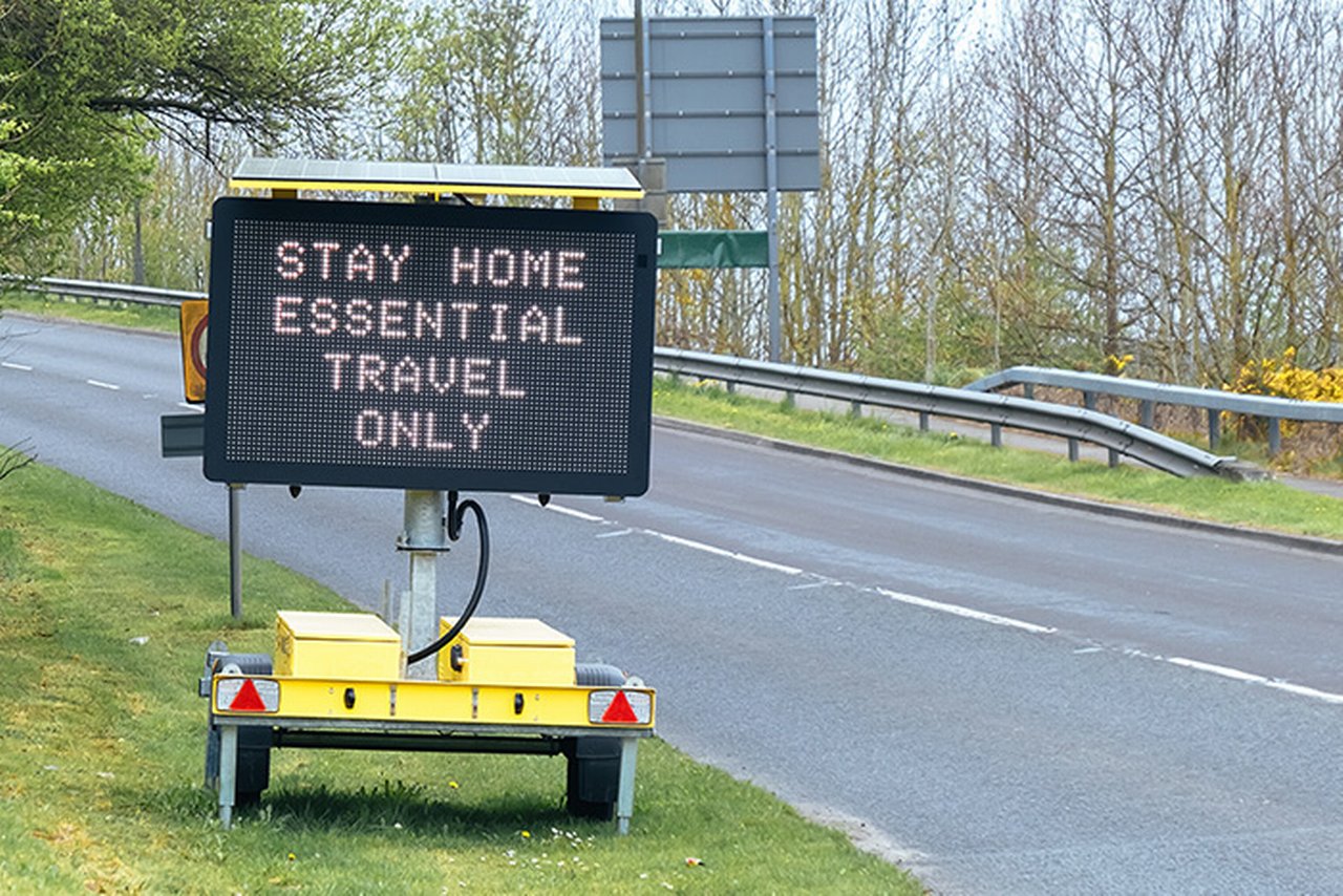 Stay home, essential travel only