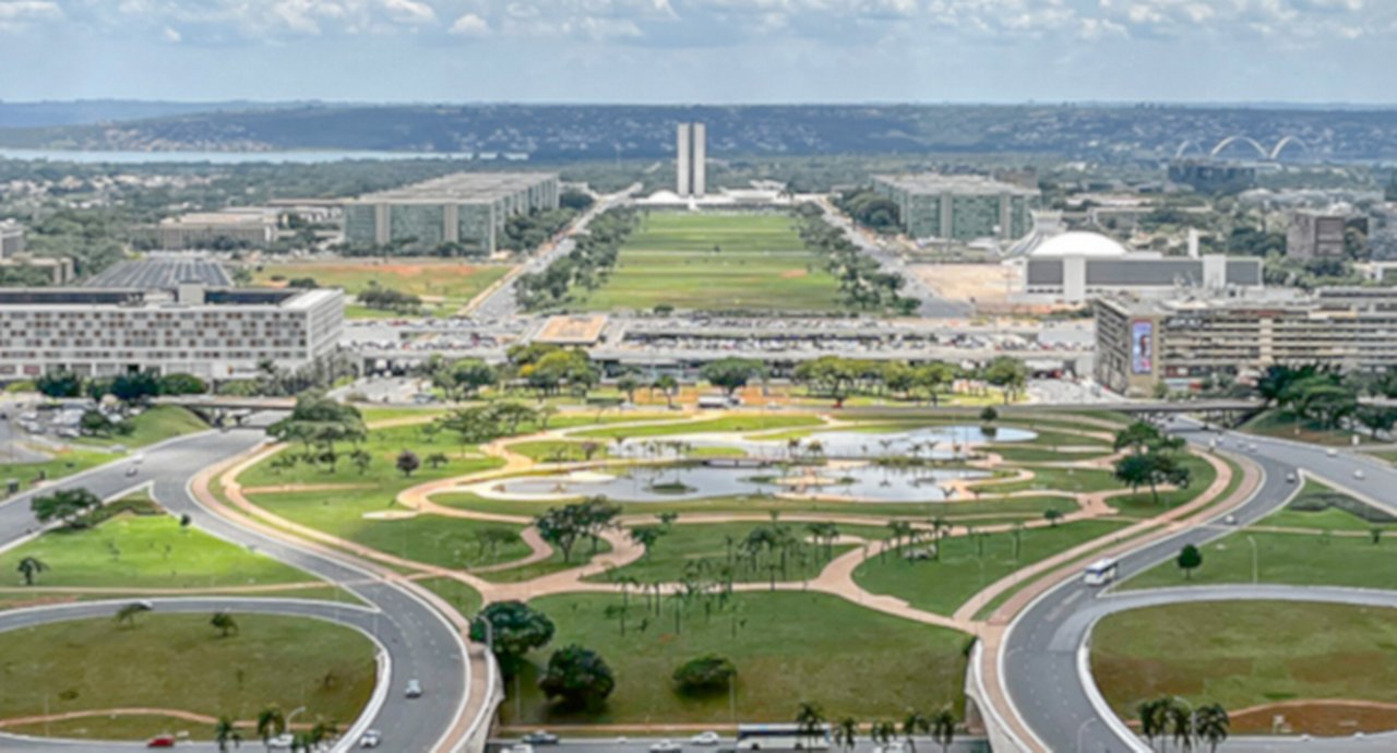 Aerial View Of Brasilia City