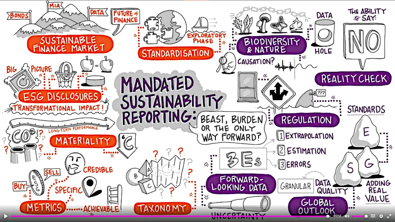 Figure 2: Sibos mind map on mandated sustainability reporting
