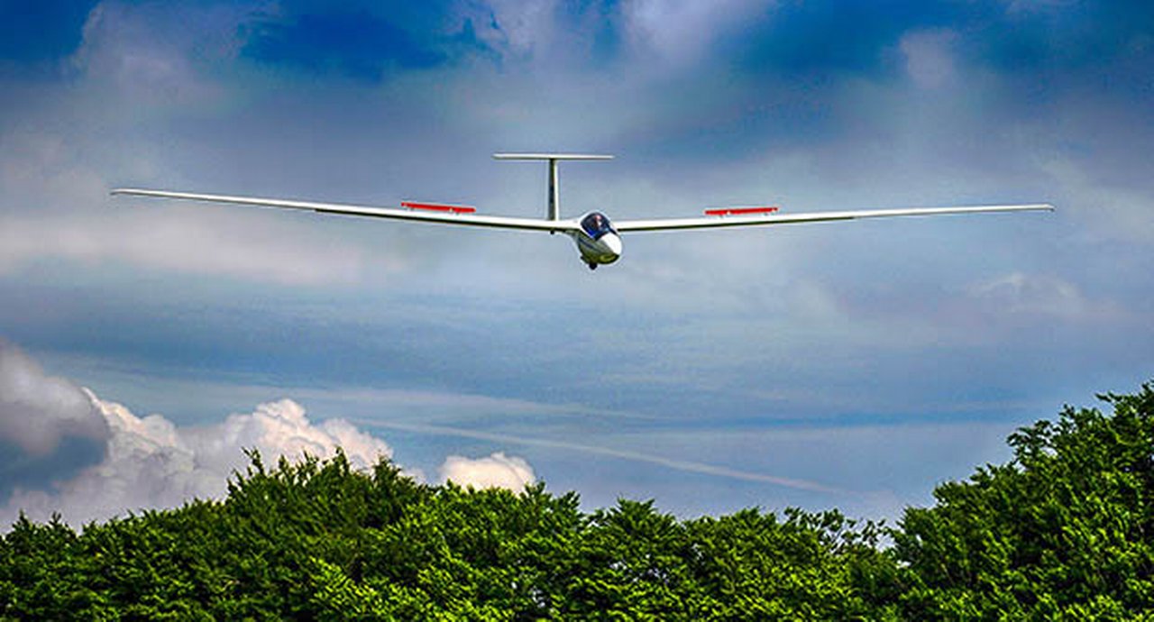 A glider in the sky