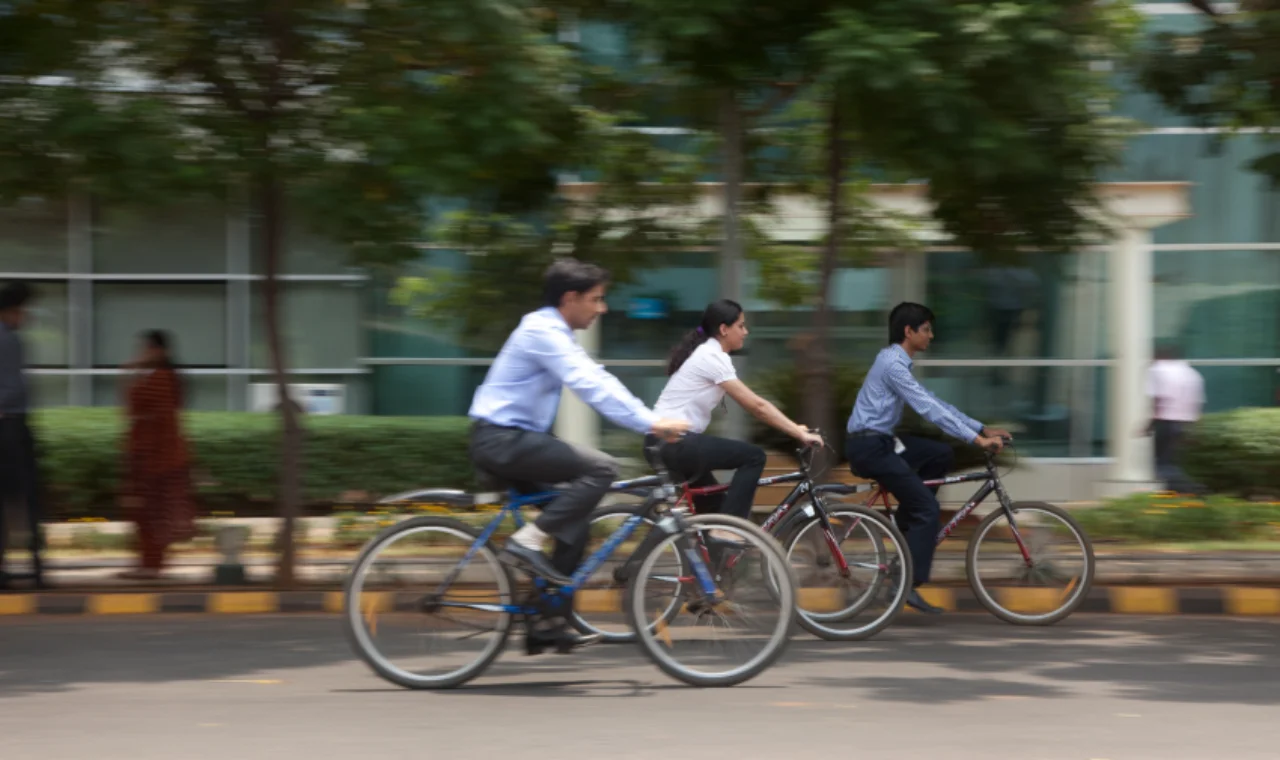 Bicyclers in India
