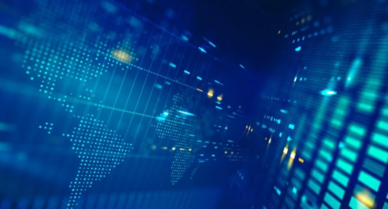 Computer Generated Digital Currency And Exchange Stock Chart For Finance And Economy Display