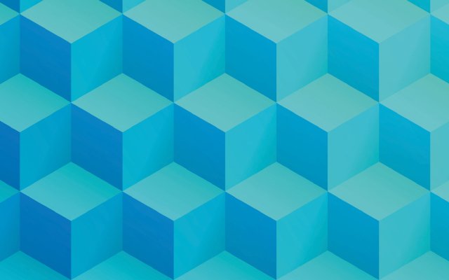 Abstract geometric cube shapes