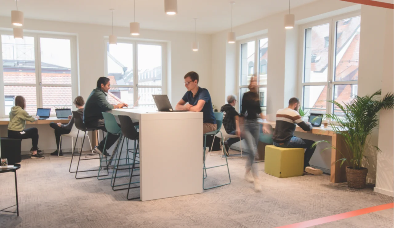 Working area of Azena in Munich