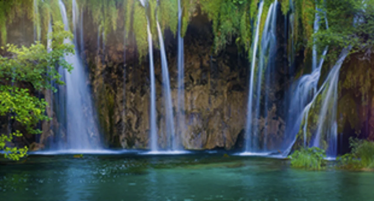 stunning waterfalls at Plitvice Lakes National Park