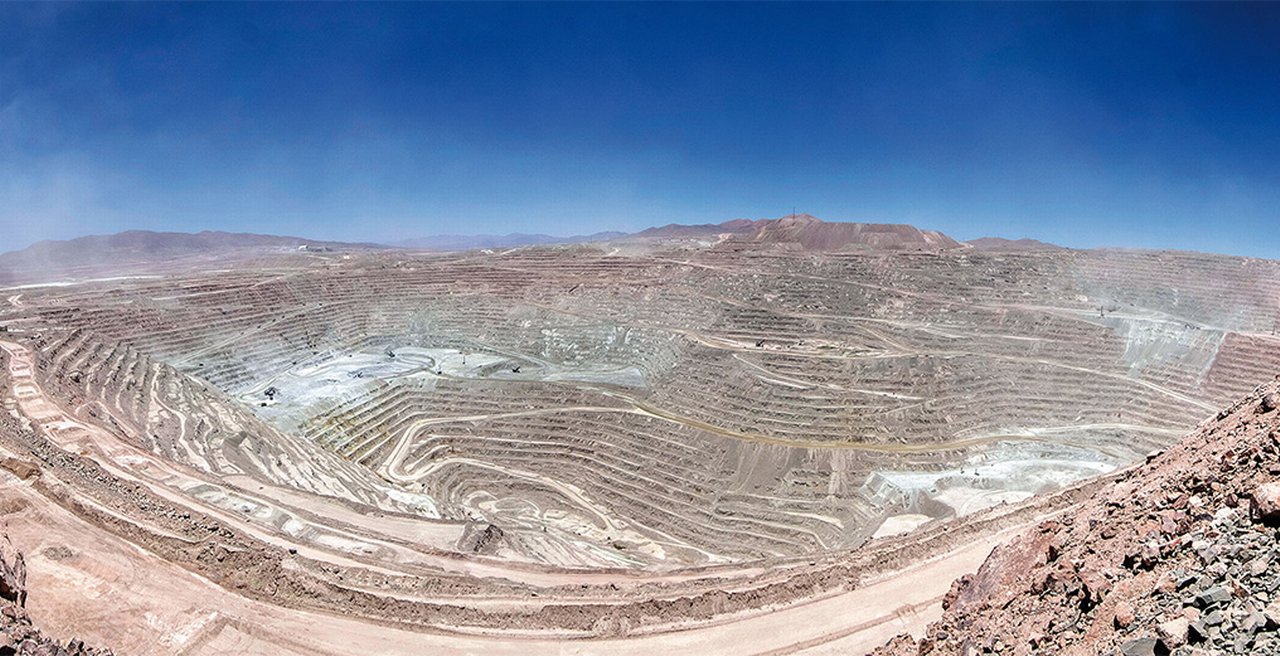 The Escondida copper mine in Chile