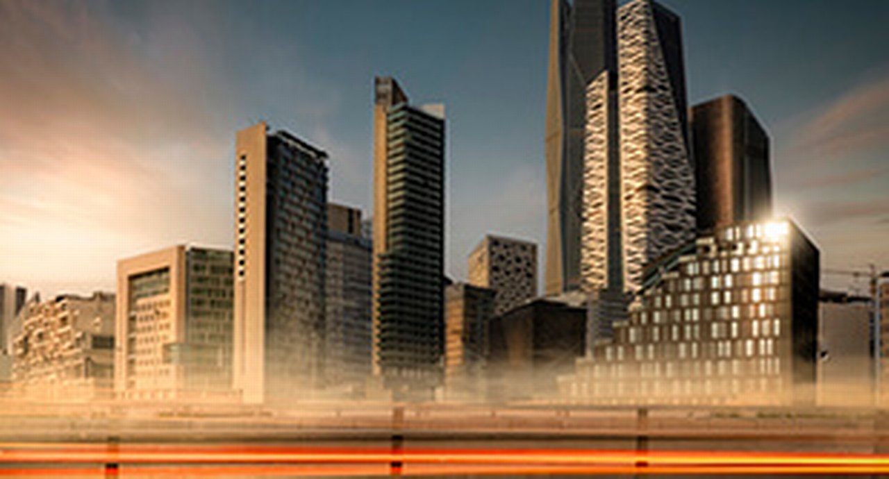 King Abdullah Financial District golden hour