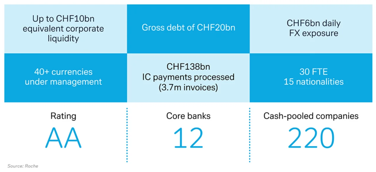 Figure 1: Roche treasury at a glance
